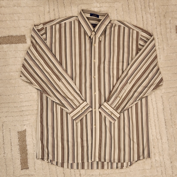 Pendleton Long Sleeve Shirt Multi Color Stripeed Mens Large - Picture 1 of 4